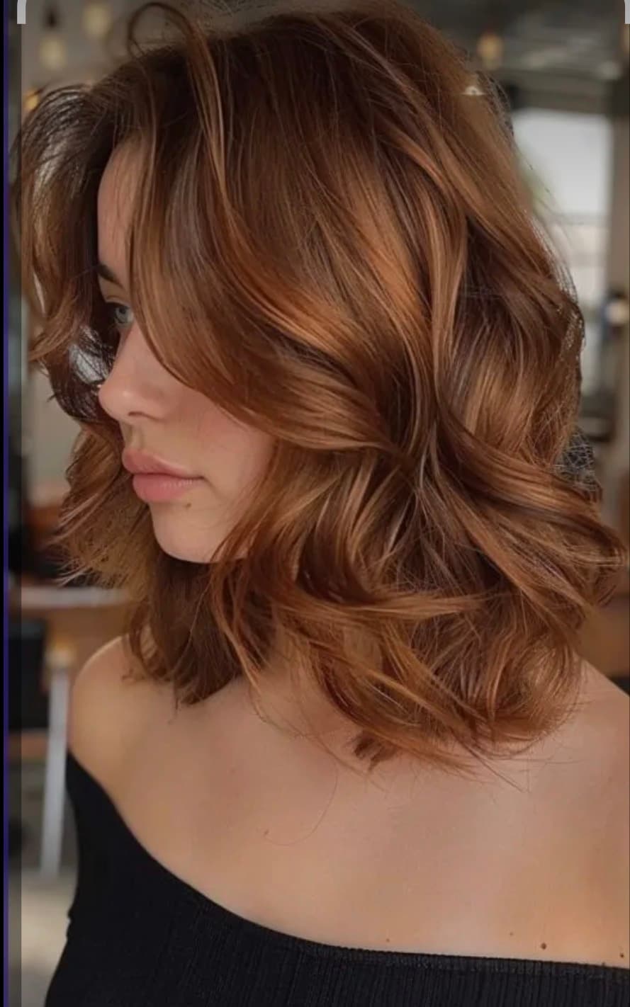 Couleur cheveux Européen — mi-longs